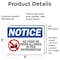 Signmission No Food Or Drink In This Refrigerator, 5 in W x Rectangle, Vinyl Decal OS-2PACK-NS-D-35-L-16129 - alternate 4